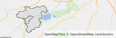 Mapa z zaznaczonym Żarowem