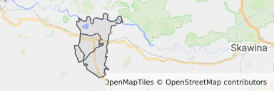 Mapa z zaznaczonym Zatorze