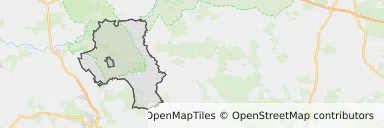 Mapa z zaznaczonym Żerkowem