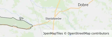 Mapa z zaznaczoną Zielonką