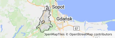 Mapa z zaznaczonym Żukowem